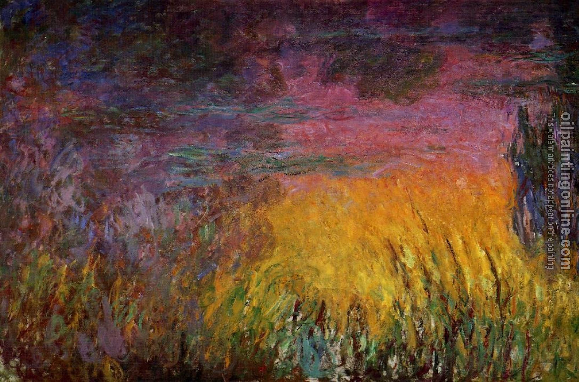 Monet, Claude Oscar - Sunset-left half